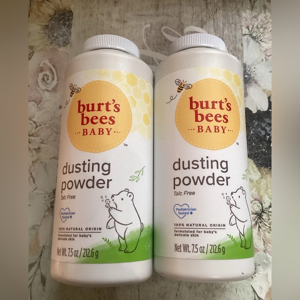 2 new Burt's Bees Baby Bee Dusting Powder 7.5 oz